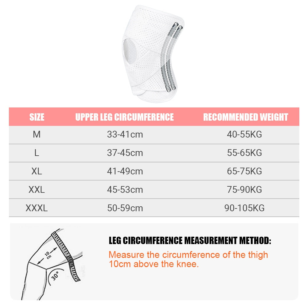 Anyfit 1PC Sports Kneepad 50-59cm White Universal Elastic Fitness Gear Knee Cushioning Padding Equipment Brace Protector - PG1-CYCSK-W-XXXL - Sporting Goods - 5 - NZ DEPOT Buy Anyfit 1PC Sports Kneepad 50-59cm White Universal Elastic Fitness Gear Knee Cushioning Padding Equipment Brace Protector Online - Sporting Goods - 5 - NZ Depot Free Shipping