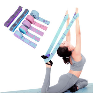 Buy Anyfit Yoga Band Stretcher Neon Green and White Strap Resistance Belt Pilates Exercise Stretcher Fitness Tool Online - Sporting Goods - 2 - NZ Depot Free Shipping