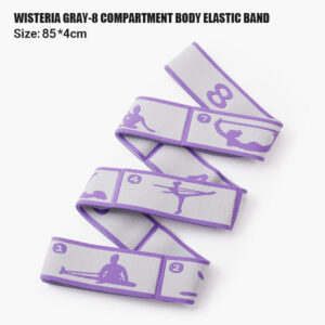 Buy Anyfit Yoga Band Stretcher Neon Purple and Gray Strap Resistance Belt Pilates Exercise Stretcher Fitness Tool Online - Sporting Goods - 2 - NZ Depot Free Shipping
