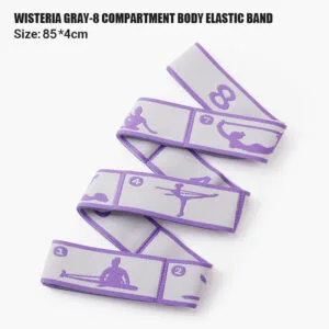 Buy Anyfit Yoga Band Stretcher Neon Purple and Gray Strap Resistance Belt Pilates Exercise Stretcher Fitness Tool Online - Sporting Goods - 2 - NZ Depot Free Shipping