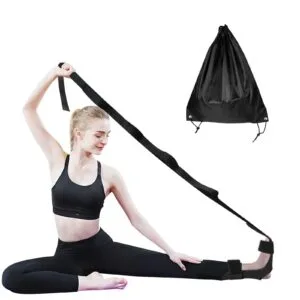 Buy Anyfit Yoga Band Stretcher Solid Black Strap Resistance Belt Pilates Exercise Stretcher Fitness Tool With Bundle Bag Online - Sporting Goods - 1 - NZ Depot Free Shipping