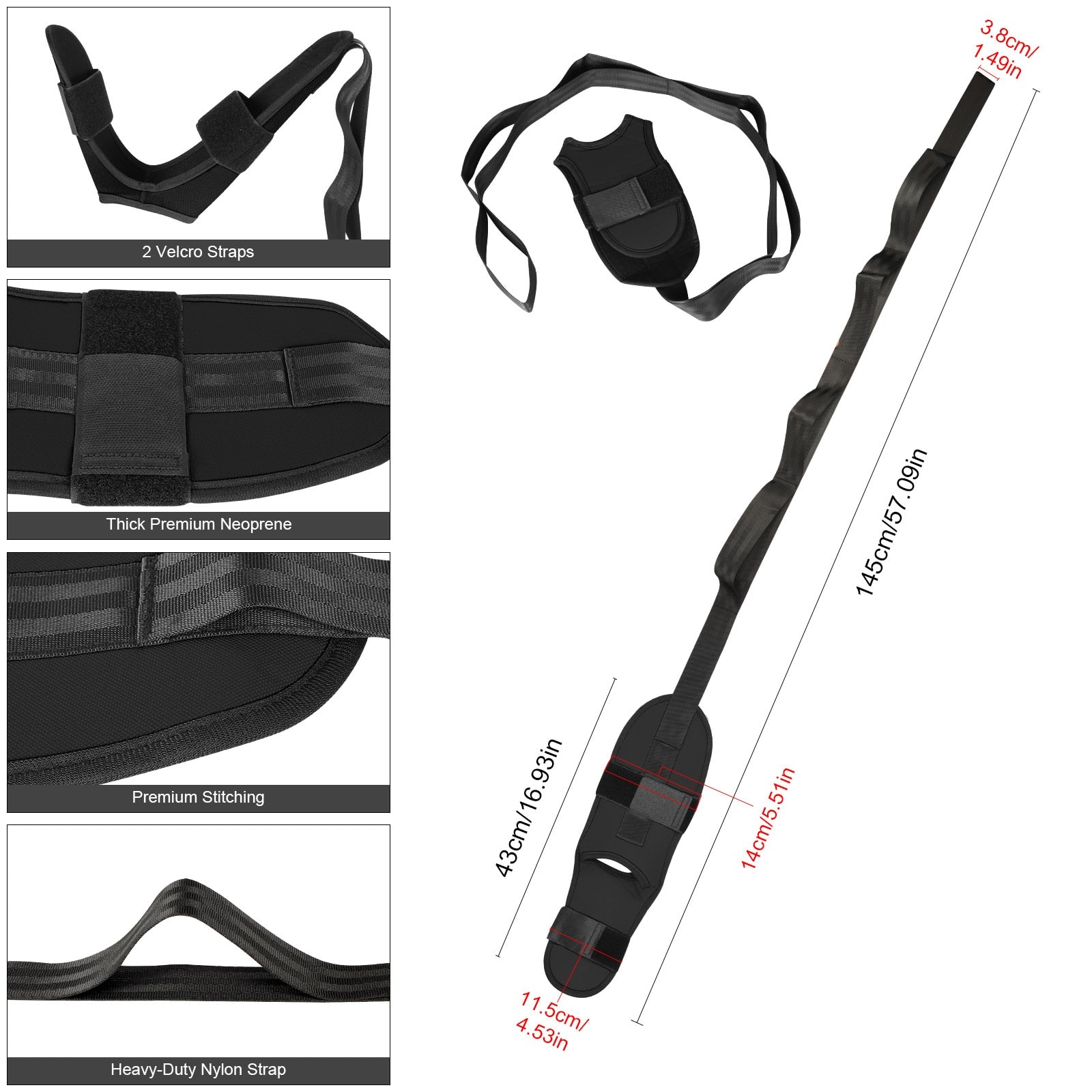 Anyfit Yoga Band Stretcher Solid Black Strap Resistance Belt Pilates Exercise Stretcher Fitness Tool With Bundle Bag - PG1-DZLSD-1 - Sporting Goods - 6 - NZ DEPOT Buy Anyfit Yoga Band Stretcher Solid Black Strap Resistance Belt Pilates Exercise Stretcher Fitness Tool With Bundle Bag Online - Sporting Goods - 6 - NZ Depot Free Shipping