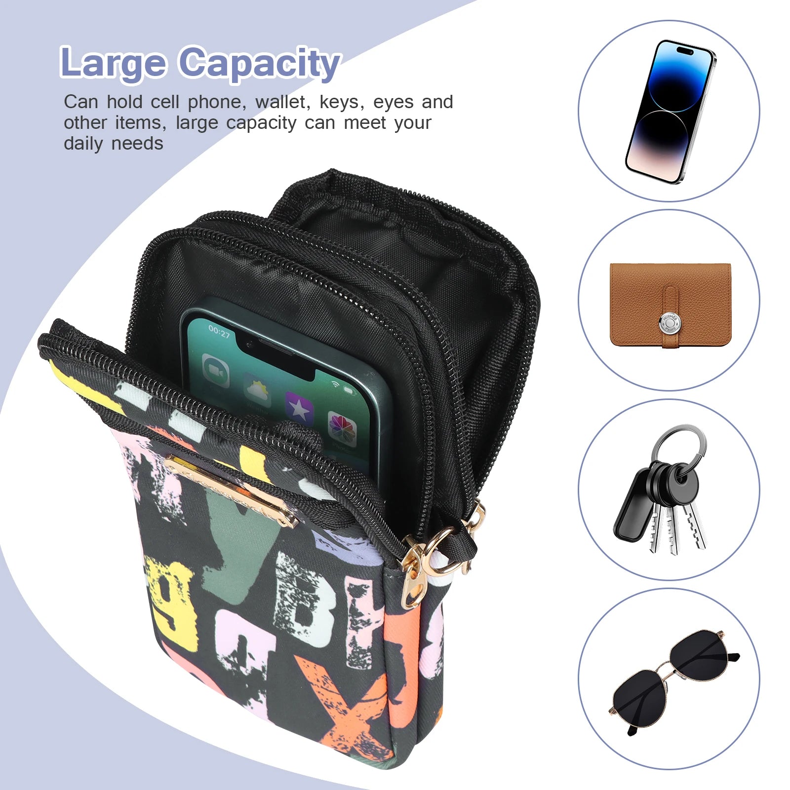 Anypack Armband Crossbody Bag Black Waterproof And Sweatproof Sports Phone Holder For Running Gym Workout - PG1-CB-482-BKZM - Apparel & Accessories - 5 - NZ DEPOT Buy Anypack Armband Crossbody Bag Black Waterproof And Sweatproof Sports Phone Holder For Running Gym Workout Online - Apparel & Accessories - 5 - NZ Depot Free Shipping