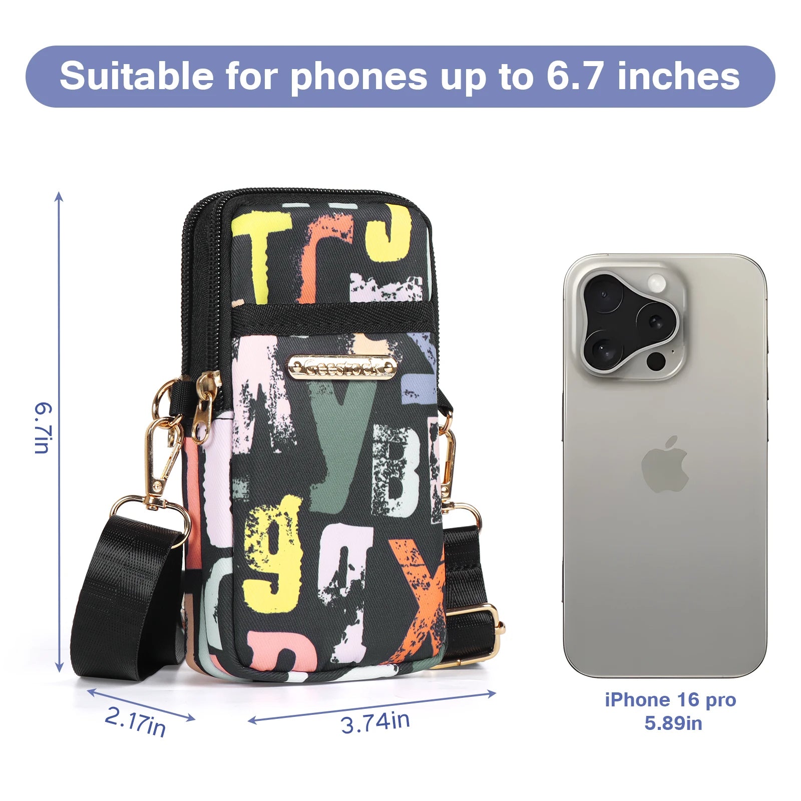 Anypack Armband Crossbody Bag Black Waterproof And Sweatproof Sports Phone Holder For Running Gym Workout - PG1-CB-482-BKZM - Apparel & Accessories - 8 - NZ DEPOT Buy Anypack Armband Crossbody Bag Black Waterproof And Sweatproof Sports Phone Holder For Running Gym Workout Online - Apparel & Accessories - 8 - NZ Depot Free Shipping
