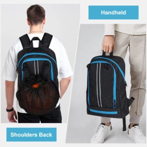 Buy Anypack Basketball Backpack Black Large Capacity Sports Bag With Ball Compartment Durable Design For Gym Travel And Outdoor Training Online - Luggage & Bags - 2 - NZ Depot Free Shipping