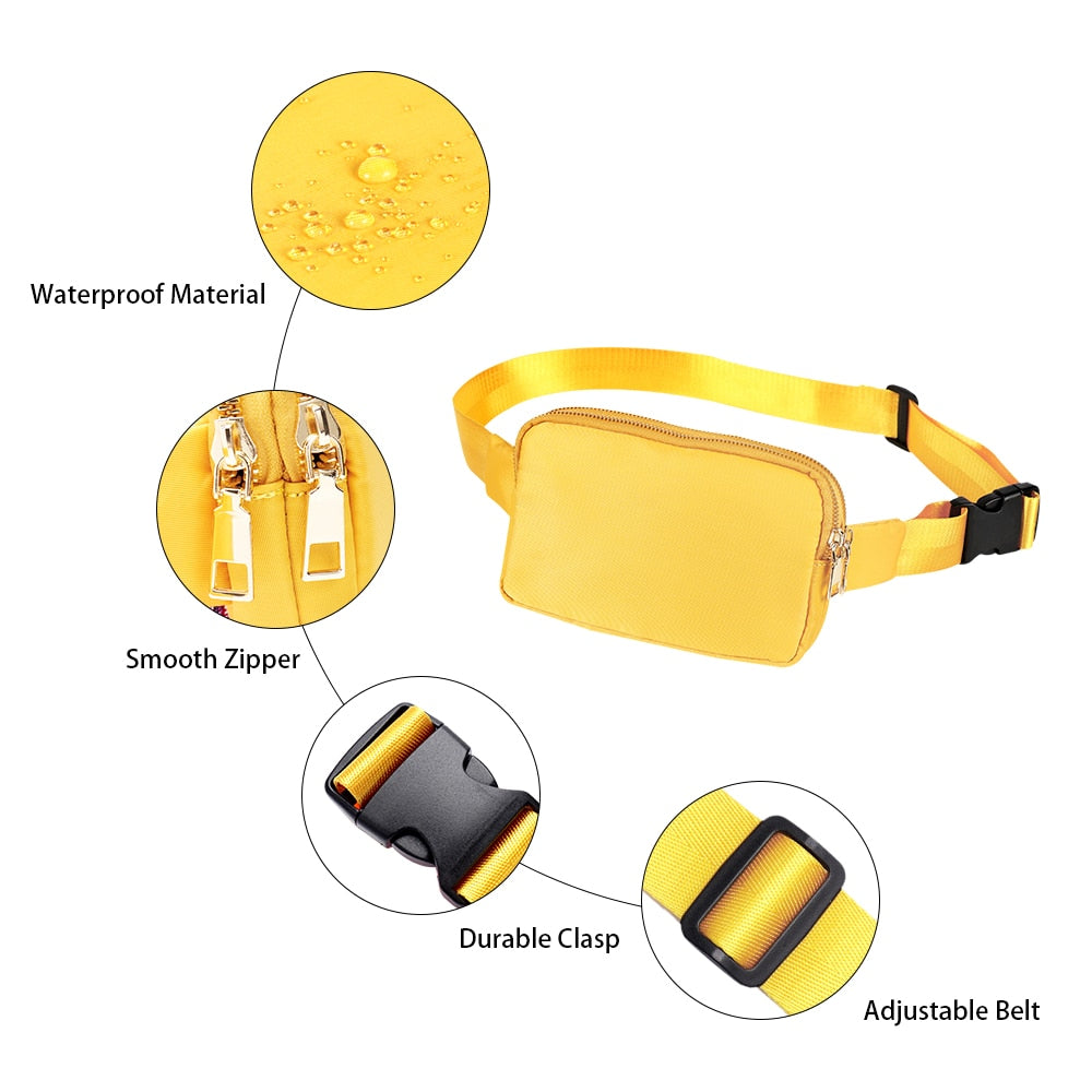 Anypack Waist Bag Orange Dual Zipper Crossbobdy Belt Bag with Adjustable Strap - PG1-WP-RD - Sporting Goods - 6 - NZ DEPOT Buy Anypack Waist Bag Orange Dual Zipper Crossbobdy Belt Bag with Adjustable Strap Online - Sporting Goods - 6 - NZ Depot Free Shipping