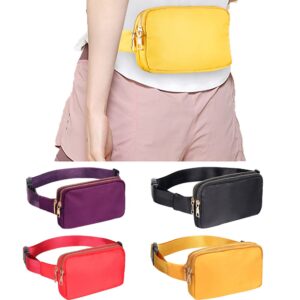 Buy Anypack Waist Bag Purple Dual Zipper Crossbobdy Belt Bag with Adjustable Strap Online - Sporting Goods - 2 - NZ Depot Free Shipping