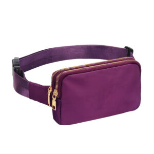 Buy Anypack Waist Bag Purple Dual Zipper Crossbobdy Belt Bag with Adjustable Strap Online - Sporting Goods - 1 - NZ Depot Free Shipping