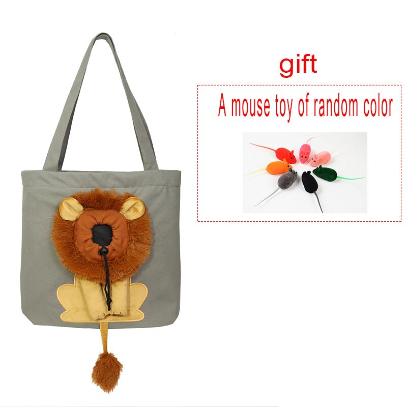 Anypet Cat Handbag 35cm Dark Gray 3D Lion Soft Collar Pets Carrier Luggage Small Dog Travel Tote Bag With Pet Canvas - PG1-PPBG-DG-A - Animals & Pet Supplies - 2 - NZ DEPOT Buy Anypet Cat Handbag 35cm Dark Gray 3D Lion Soft Collar Pets Carrier Luggage Small Dog Travel Tote Bag With Pet Canvas Online - Animals & Pet Supplies - 2 - NZ Depot Free Shipping