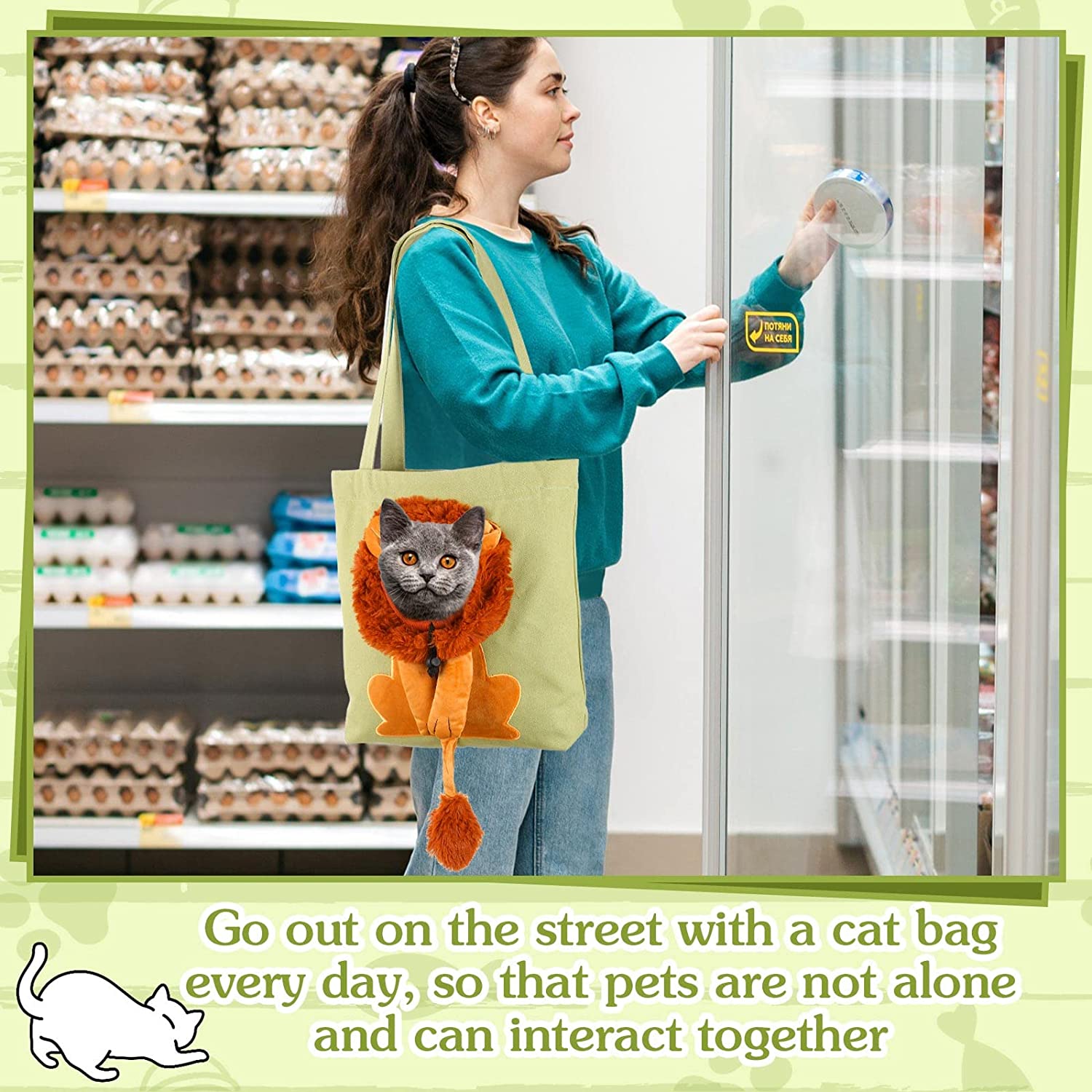 Anypet Cat Handbag 35cm Light Green 3D Lion Soft Collar Pets Carrier Luggage Small Dog Travel Tote Bag With Pet Canvas - PG1-PPBG-IR-A - Animals & Pet Supplies - 7 - NZ DEPOT Buy Anypet Cat Handbag 35cm Light Green 3D Lion Soft Collar Pets Carrier Luggage Small Dog Travel Tote Bag With Pet Canvas Online - Animals & Pet Supplies - 7 - NZ Depot Free Shipping