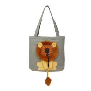 Buy Anypet Cat Handbag 40cm Dark Gray 3D Lion Soft Collar Pets Carrier Luggage Small Dog Travel Tote Bag With Pet Canvas Online - Animals & Pet Supplies - 1 - NZ Depot Free Shipping