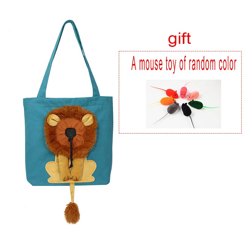 Anypet Cat Handbag 40cm Lake Blue 3D Lion Soft Collar Pets Carrier Luggage Small Dog Travel Tote Bag With Pet Canvas - PG1-PPBG-IB-B - Animals & Pet Supplies - 2 - NZ DEPOT Buy Anypet Cat Handbag 40cm Lake Blue 3D Lion Soft Collar Pets Carrier Luggage Small Dog Travel Tote Bag With Pet Canvas Online - Animals & Pet Supplies - 2 - NZ Depot Free Shipping