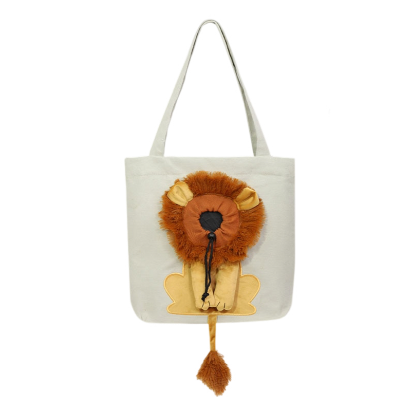 Anypet Cat Handbag 40cm Light Gray 3D Lion Soft Collar Pets Carrier Luggage Small Dog Travel Tote Bag With Pet Canvas - Animals & Pet Supplies - PG1-PPBG-IG-B 1 Buy Anypet Cat Handbag 40cm Light Gray 3D Lion Soft Collar Pets Carrier Luggage Small Dog Travel Tote Bag With Pet Canvas Online - Animals & Pet Supplies - 1 - NZ Depot Free Shipping