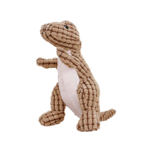 Buy Anypet Dog Toy Khaki Dinosaur Squeaky Plush Interactive Chew Boredom Buster Stuffing Pet Supplies Online - Animals & Pet Supplies - 1 - NZ Depot Free Shipping