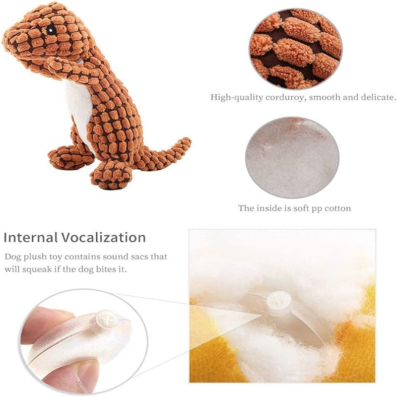Anypet Dog Toy Orange Dinosaur Squeaky Plush Interactive Chew Boredom Buster Stuffing Pet Supplies - PG1-DNSDT-OG - Animals & Pet Supplies - 5 - NZ DEPOT Buy Anypet Dog Toy Orange Dinosaur Squeaky Plush Interactive Chew Boredom Buster Stuffing Pet Supplies Online - Animals & Pet Supplies - 5 - NZ Depot Free Shipping