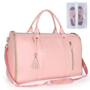 Buy Anysort Pink Foldable Travel Garment Bag Breathable Suit & Dress Storage with Handle for Easy Carry Protection Online - Luggage & Bags - 1 - NZ Depot Free Shipping