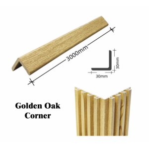 Buy Fluted Panels WPC  L-SHAPE CORNERS - Oak Online - Decorative - Waterproof decorative sheet - 1 - NZ Depot Delivery