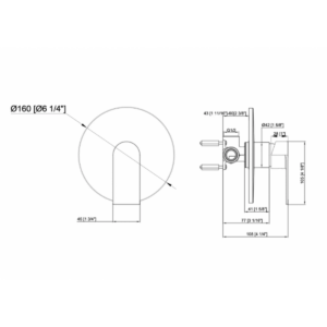 Buy Shower Mixer - Ecco Round Series Online - Taps - Shower Mixer - 2 - NZ Depot Delivery