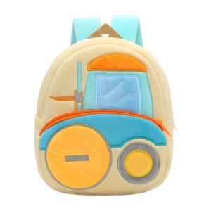 Buy Anypack 3D Apricot Forklift School Backpack Cute Vehicle With Cartoon Designs Children Toddler Plush Bag For Baby Girls and Boys Online - Luggage & Bags - 1 - NZ Depot Free Shipping
