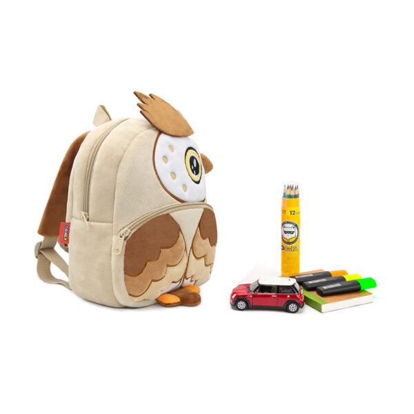 Anypack 3D Apricot Owl Brown Kids School Backpack Cute Cartoon Animal Style Children Toddler Plush Bag Perfect Accessories For Boys and Girls - KD9-Z00-OwlBrown - Luggage & Bags - 2 - NZ DEPOT Buy Anypack 3D Apricot Owl Brown Kids School Backpack Cute Cartoon Animal Style Children Toddler Plush Bag Perfect Accessories For Boys and Girls Online - Luggage & Bags - 2 - NZ Depot Free Shipping