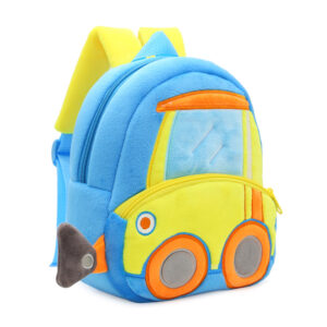Buy Anypack 3D Blue Bulldozer School Backpack - Kids Construction Vehicle Bag Online - Luggage & Bags - 2 - NZ Depot Free Shipping