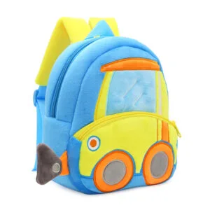 Buy Anypack 3D Blue Bulldozer School Backpack - Kids Construction Vehicle Bag Online - Luggage & Bags - 2 - NZ Depot Free Shipping