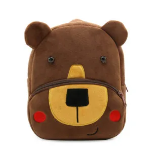 Buy Anypack 3D Coffee Bear Backpack Cute Animal With Cartoon Designs Children Toddler Plush Bag Online - Luggage & Bags - 1 - NZ Depot Free Shipping
