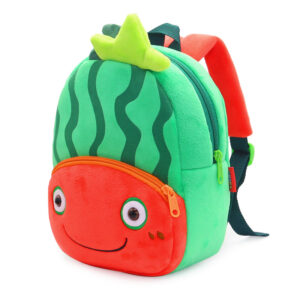 Buy Anypack 3D Green Watermelon School Backpack - Kids Fruit Plush Bag Online - Luggage & Bags - 2 - NZ Depot Free Shipping