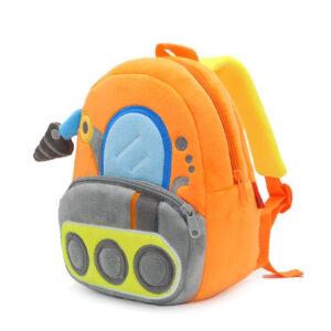 Buy Anypack 3D Orange Drill Carriage Backpack Cute Vehicle With Cartoon Designs Children Toddler Plush Bag Online - Luggage & Bags - 2 - NZ Depot Free Shipping