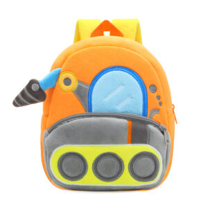 Buy Anypack 3D Orange Drill Carriage Backpack Cute Vehicle With Cartoon Designs Children Toddler Plush Bag Online - Luggage & Bags - 1 - NZ Depot Free Shipping