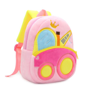 Buy Anypack 3D Pink Crane School Backpack Cute Vehicle With Cartoon Designs Children Toddler Plush Bag For Baby Girls and Boys Online - Luggage & Bags - 3 - NZ Depot Free Shipping