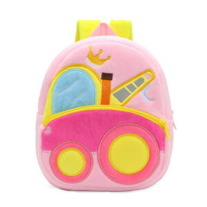 Buy Anypack 3D Pink Crane School Backpack Cute Vehicle With Cartoon Designs Children Toddler Plush Bag For Baby Girls and Boys Online - Luggage & Bags - 1 - NZ Depot Free Shipping