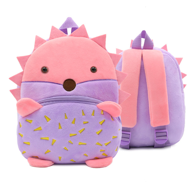 Anypack 3D Purple Hedgehog School Backpack Cute Animal With Cartoon Designs Children Toddler Plush Bag For Baby Girls and Boys - Luggage & Bags - KD9-Z00-Hedgehog 1 Buy Anypack 3D Purple Hedgehog School Backpack Cute Animal With Cartoon Designs Children Toddler Plush Bag For Baby Girls and Boys Online - Luggage & Bags - 1 - NZ Depot Free Shipping