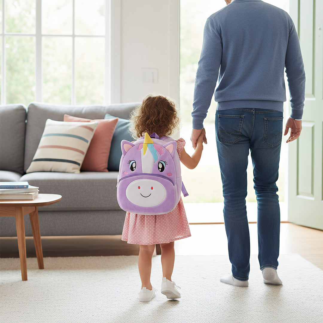 Anypack 3D Purple Unicorn Kids School Backpack Cute Cartoon Animal Style Children Toddler Plush Bag Perfect Accessories For Boys and Girls - KD9-Z00-purpleunicorn - Luggage & Bags - 4 - NZ DEPOT Buy Anypack 3D Purple Unicorn Kids School Backpack Cute Cartoon Animal Style Children Toddler Plush Bag Perfect Accessories For Boys and Girls Online - Luggage & Bags - 4 - NZ Depot Free Shipping