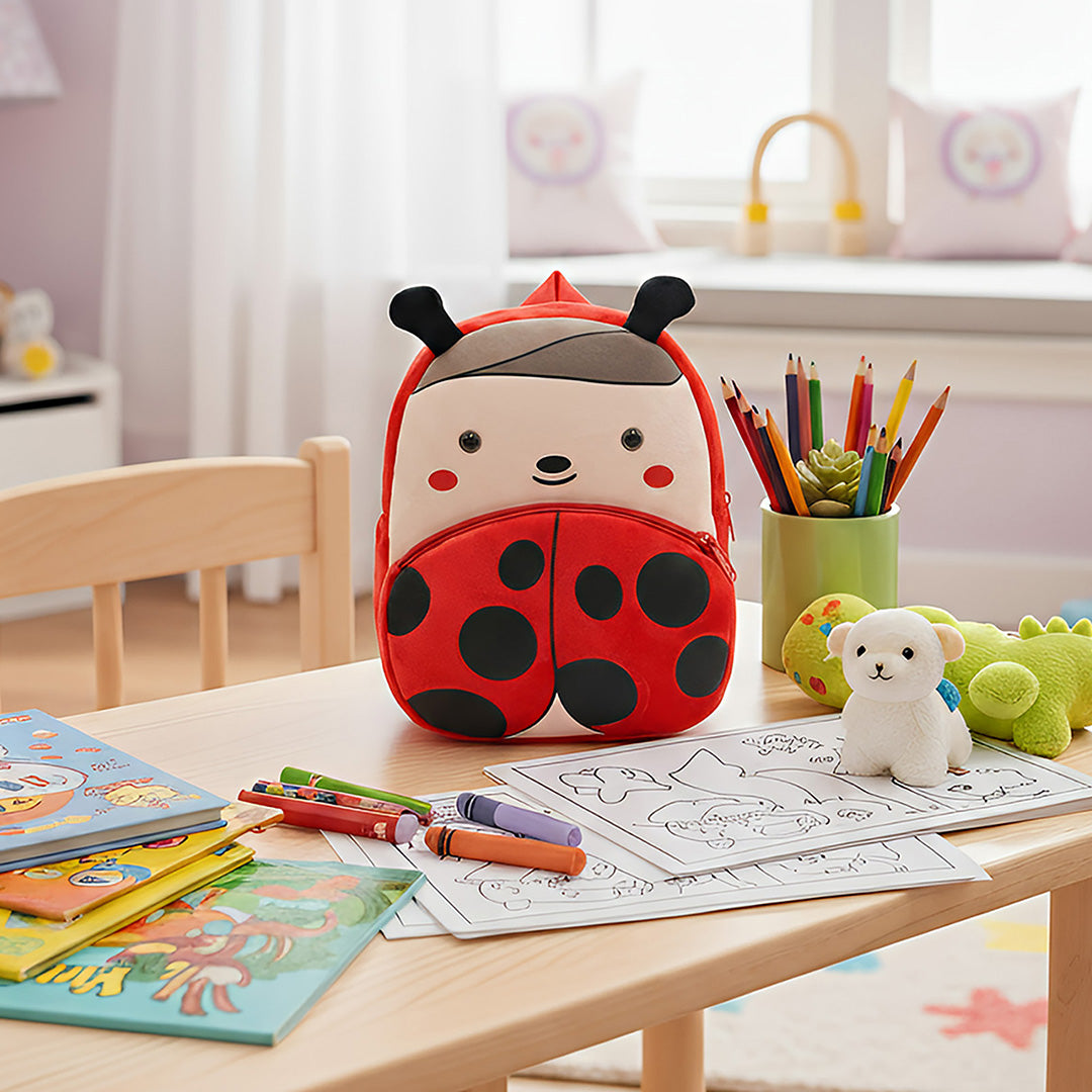 Anypack 3D Red Ladybug Kids School Backpack Cute Cartoon Animal Style Children Toddler Plush Bag Perfect Accessories For Boys and Girls - KD9-Z00-ladybug - Luggage & Bags - 3 - NZ DEPOT Buy Anypack 3D Red Ladybug Kids School Backpack Cute Cartoon Animal Style Children Toddler Plush Bag Perfect Accessories For Boys and Girls Online - Luggage & Bags - 3 - NZ Depot Free Shipping