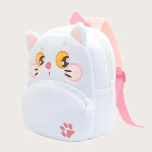 Buy Anypack 3D White Cat Kids School Backpack Cute Cartoon Animal Style Children Toddler Plush Bag Perfect Accessories For Baby Girls and Boys Online - Luggage & Bags - 2 - NZ Depot Free Shipping