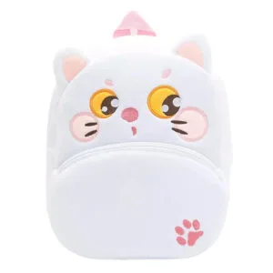 Buy Anypack 3D White Cat Kids School Backpack Cute Cartoon Animal Style Children Toddler Plush Bag Perfect Accessories For Baby Girls and Boys Online - Luggage & Bags - 1 - NZ Depot Free Shipping