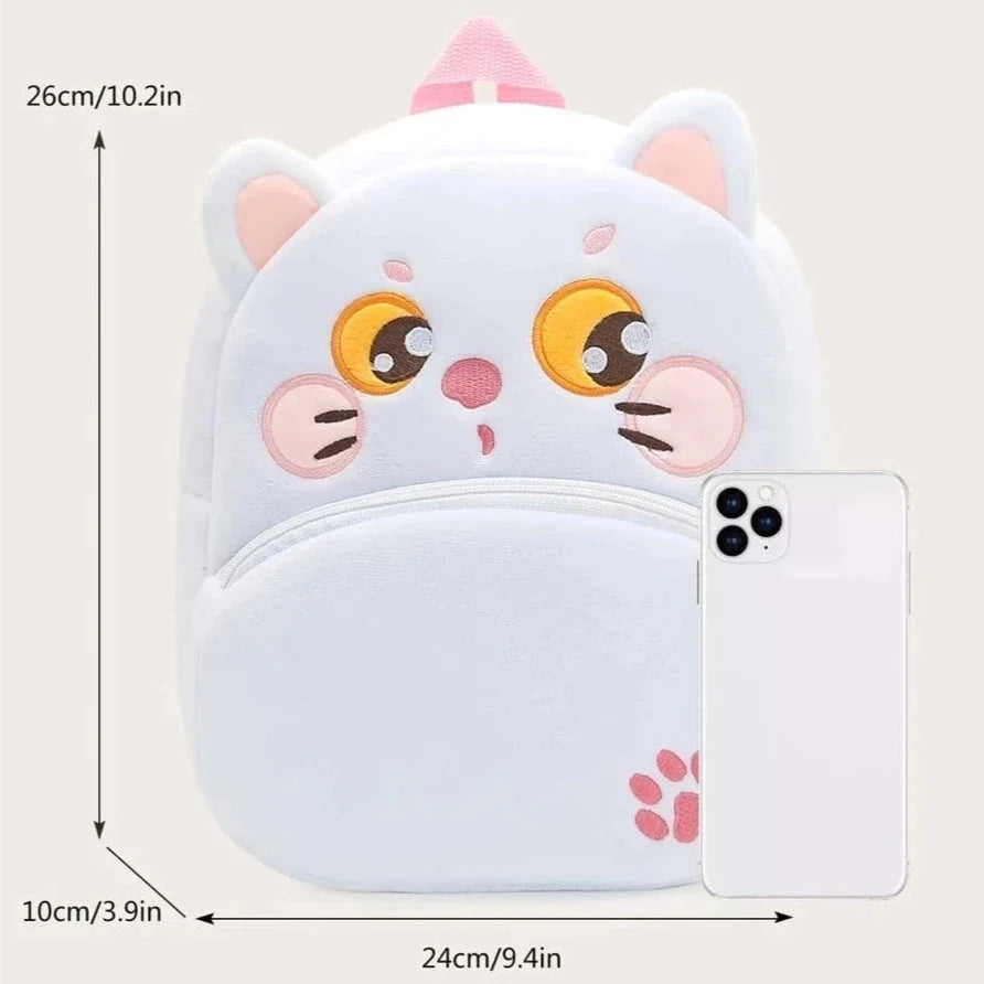 Anypack 3D White Cat Kids School Backpack Cute Cartoon Animal Style Children Toddler Plush Bag Perfect Accessories For Baby Girls and Boys - KD9-Z00-whitecat - Luggage & Bags - 6 - NZ DEPOT Buy Anypack 3D White Cat Kids School Backpack Cute Cartoon Animal Style Children Toddler Plush Bag Perfect Accessories For Baby Girls and Boys Online - Luggage & Bags - 6 - NZ Depot Free Shipping