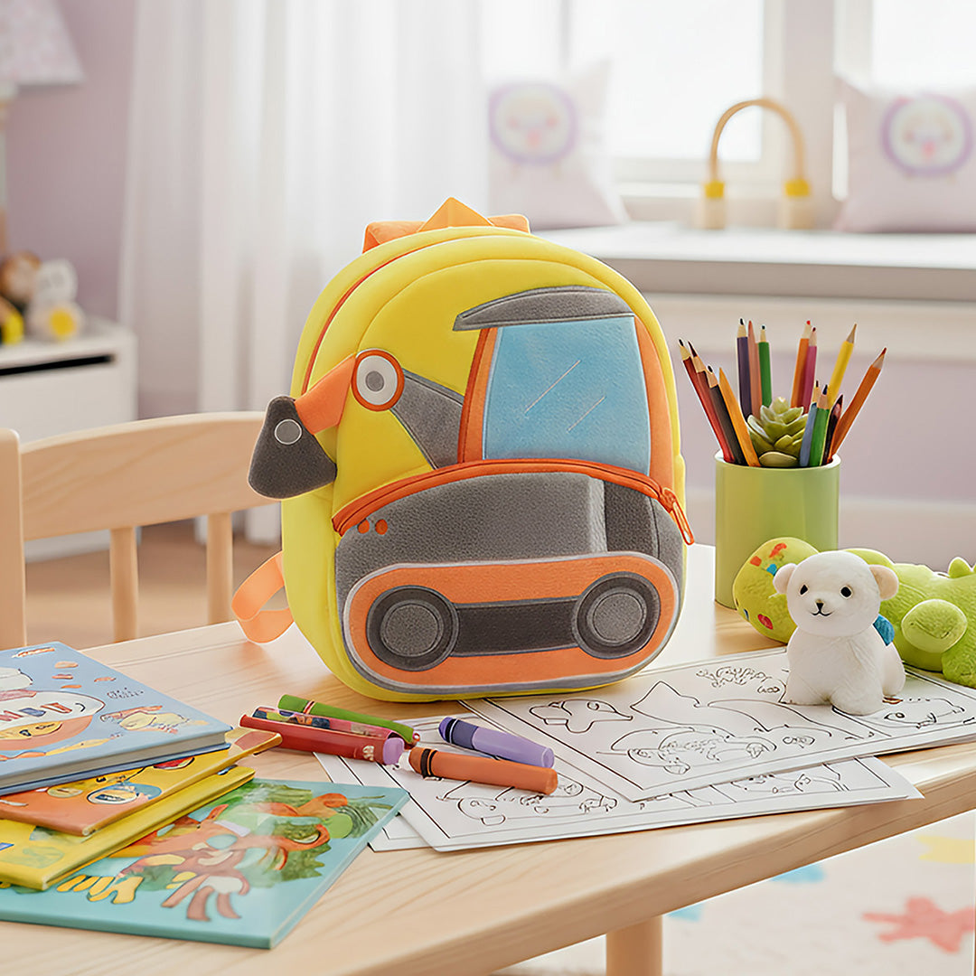 Anypack 3D Yellow Excavator School Backpack - Kids Construction Vehicle Bag - KD9-Ev-excavator - Luggage & Bags - 3 - NZ DEPOT Buy Anypack 3D Yellow Excavator School Backpack - Kids Construction Vehicle Bag Online - Luggage & Bags - 3 - NZ Depot Free Shipping