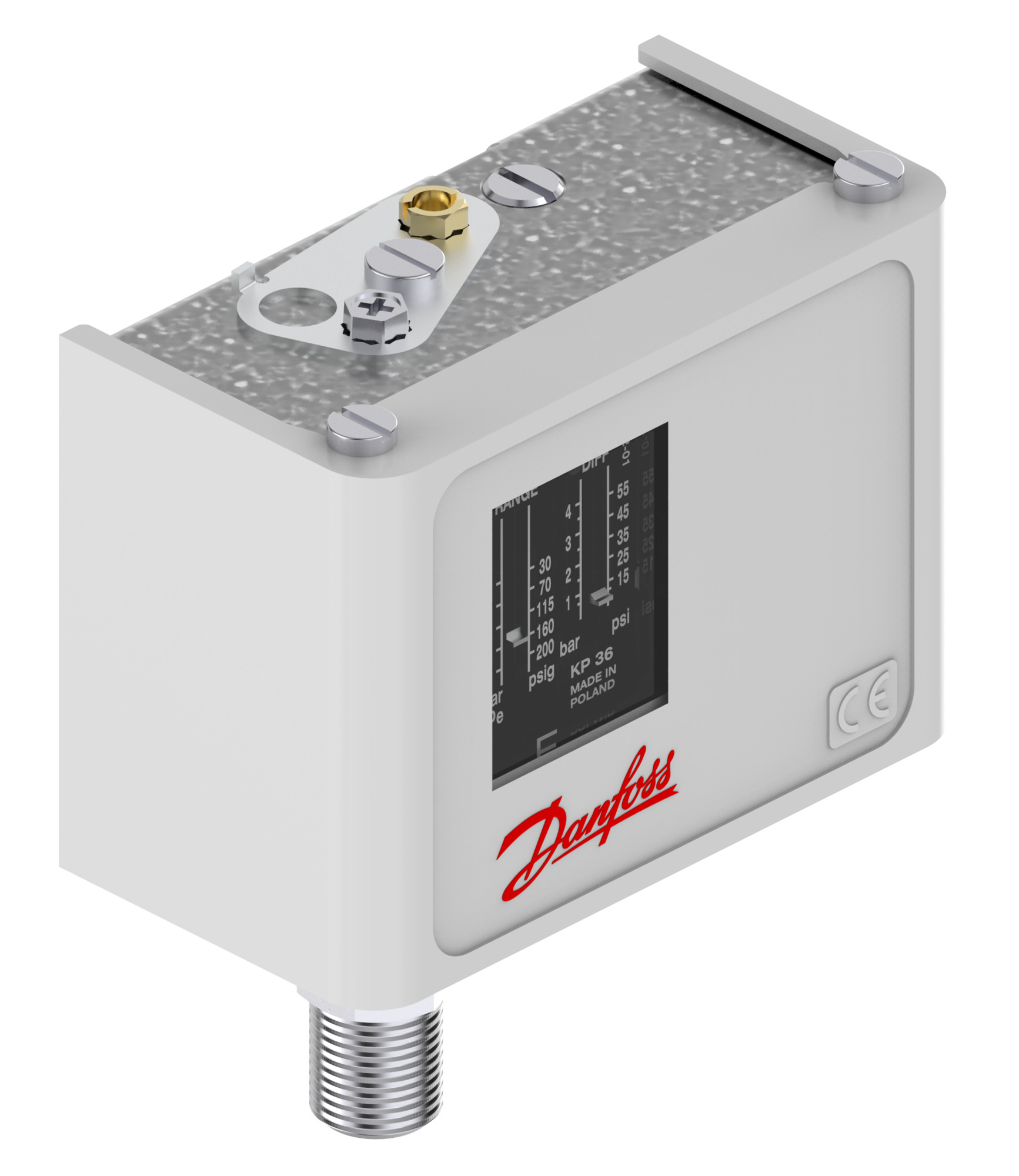 Danfoss Pressure Switch, Kp36 060-110891 | Controls 1 Buy Danfoss Pressure Switch, Kp36 060-110891 Front View