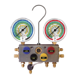 Buy Mastercool 4W B.VLV M/FLD 80MM R410A/R22 T4111M - Manifolds Online NZ Depot 1