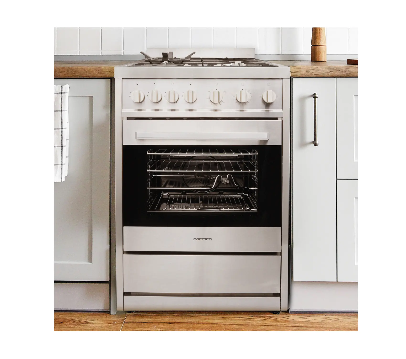 Parmco Freestanding stove 600mm stainless full gas - FS 600-GAS GAS - - 2 - NZ DEPOT Parmco Buy Parmco Freestanding stove 600mm stainless full gas Online - - 2 - NZ Depot Kitchen
