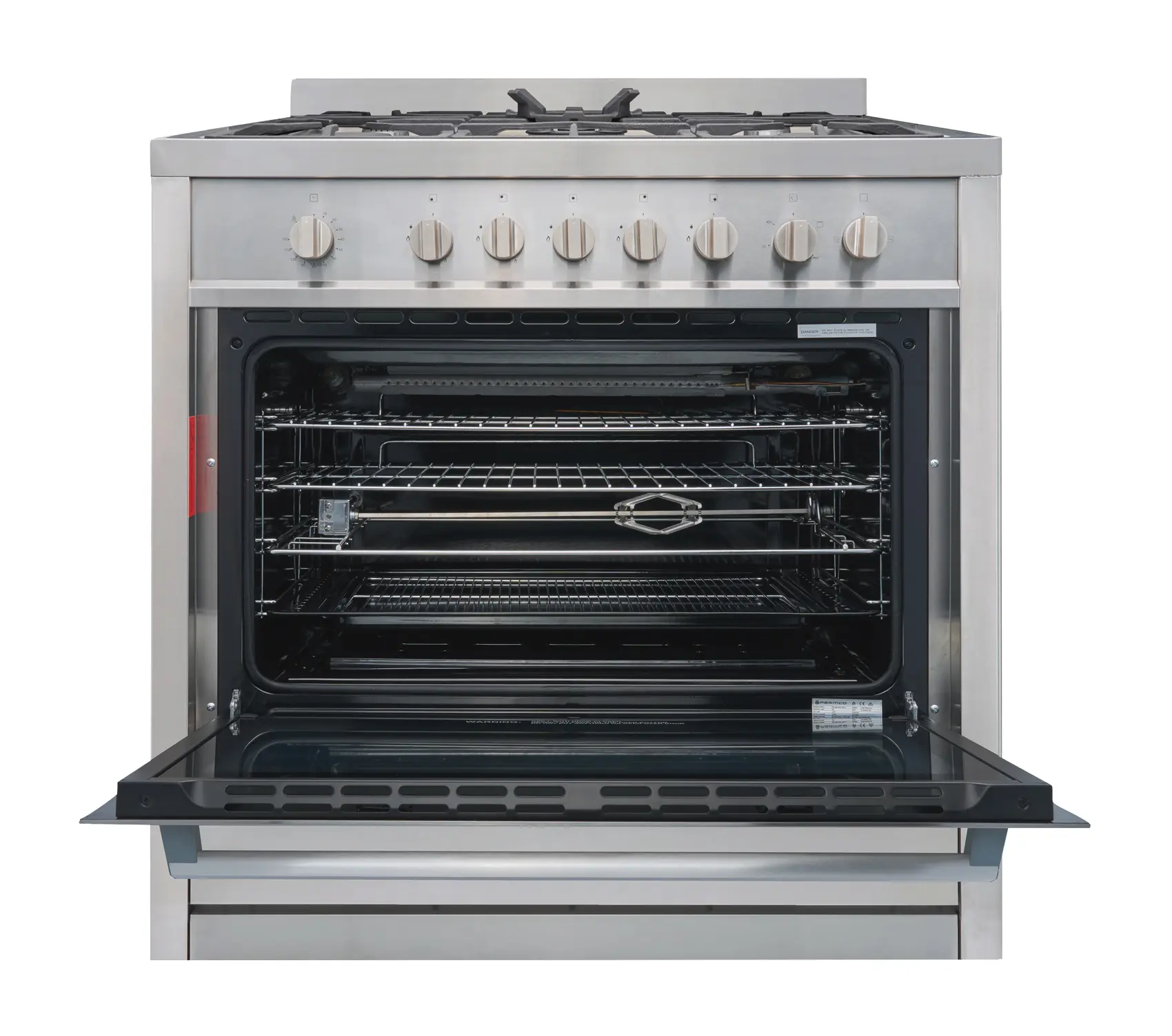 Parmco Freestanding stove 900mm stainless full gas - AR 900-GAS GAS-1 - - 2 - NZ DEPOT Parmco Buy Parmco Freestanding stove 900mm stainless full gas Online - - 2 - NZ Depot Kitchen