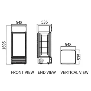 Buy Single Glass Door Display Fridge LC-228(A) Online - Commercial Fridges - 2 - NZ Depot Delivery