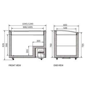 Buy Two Sliding Glass Lids Dual Temperature Chest Freezer SD/SC-258YH Online - Commercial Freezers - 2 - NZ Depot Delivery