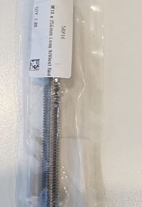 Buy Wurth M10 X 250Mm Long S/Steel Rod C/W Nuts & Washers 50214 Front View