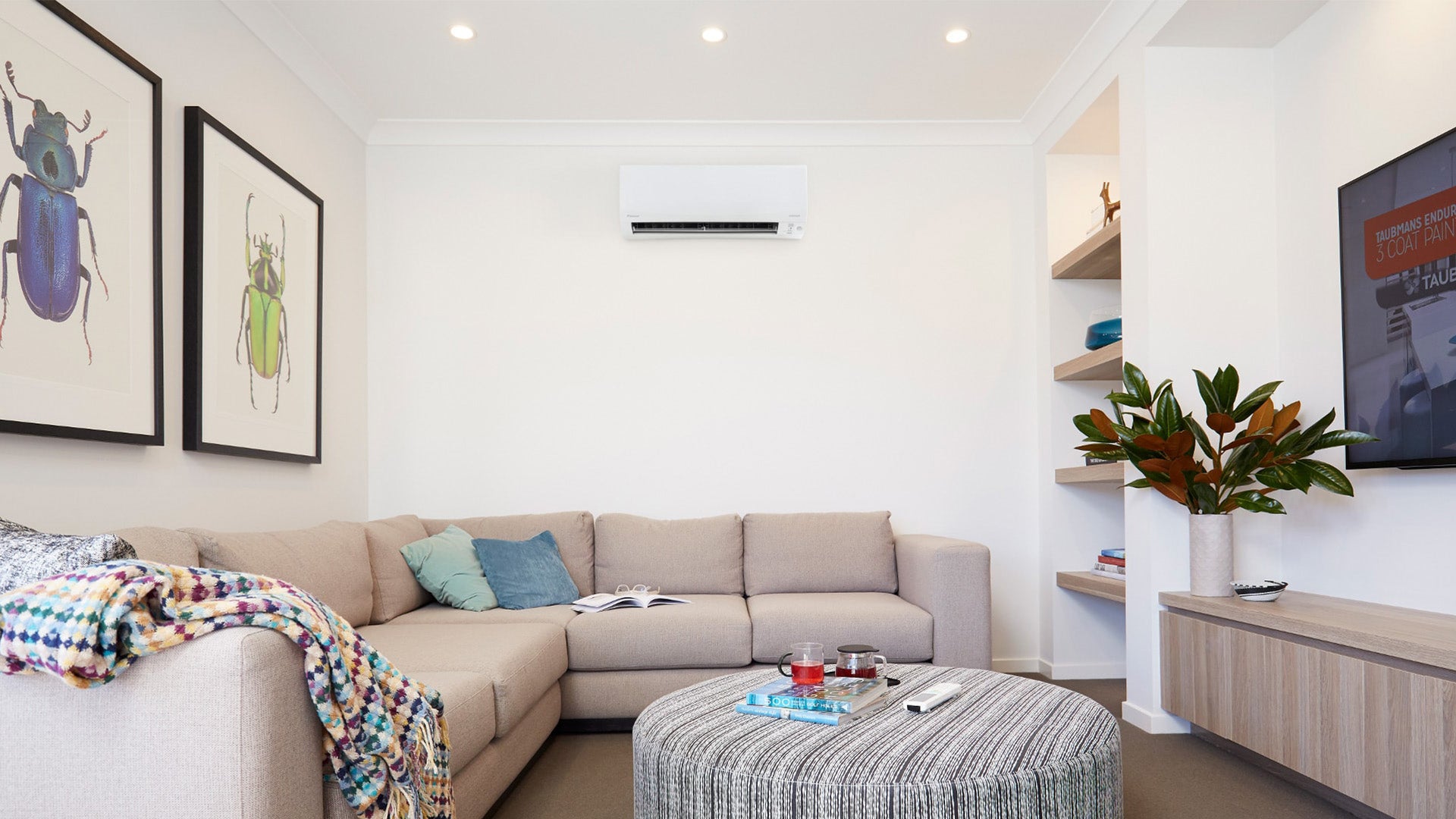 Daikin Cora 4.6kW Wall Mounted FTKM46QVMA Daikin Cora 4.6kW Wall Mounted Indoor Unit FTKM46QVMA - Side Profile, New Plymouth