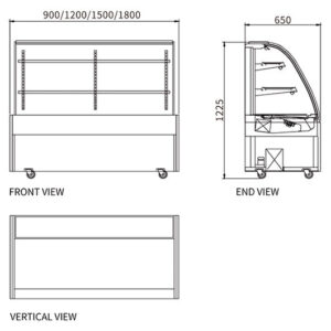 Buy Chilled Food Display DG-900FY Online - Commercial Fridges - 2 - NZ Depot Delivery