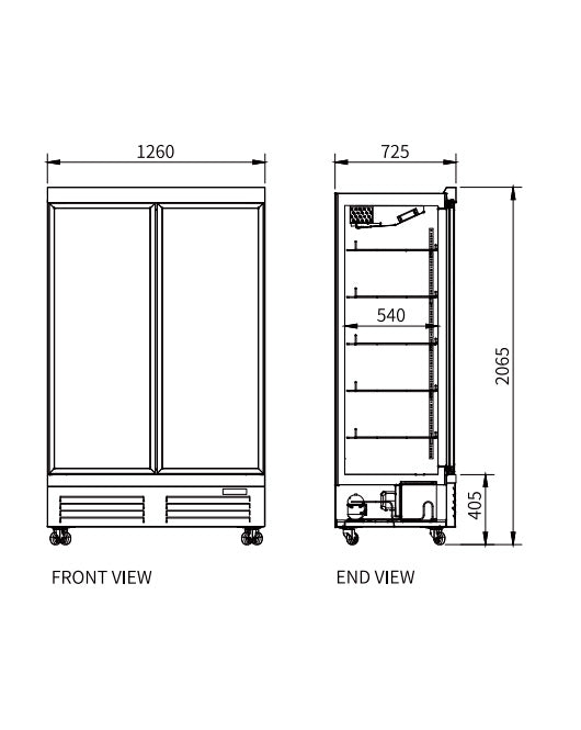 Double Glass Door Display Freezer LD-1260FX - LD-1260FX - Snow Village Commercial Fridge - 2 - NZ Depot Buy Double Glass Door Display Freezer LD-1260FX Online - Commercial Freezers - 2 - NZ Depot Delivery