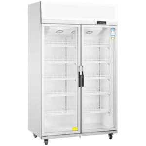 Buy Double Glass Door Upright Display Fridge LC-1000FS Online - Commercial Fridges - 1 - NZ Depot Delivery